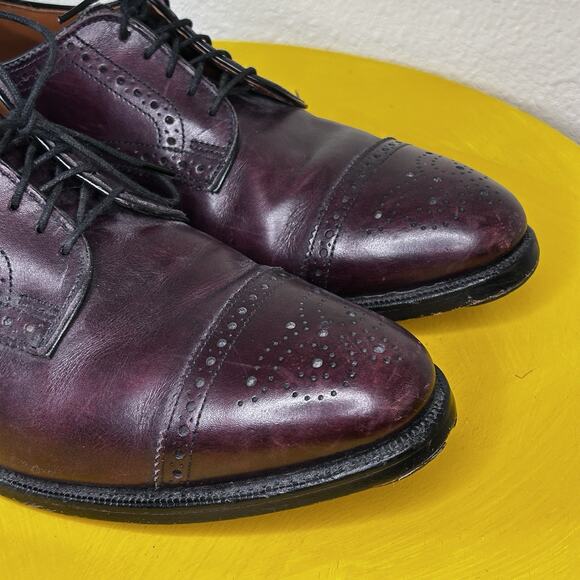 Allen Edmonds Sanford Burgundy Cap-Toe Derby size 10 B Mens Dress Shoes main image 14